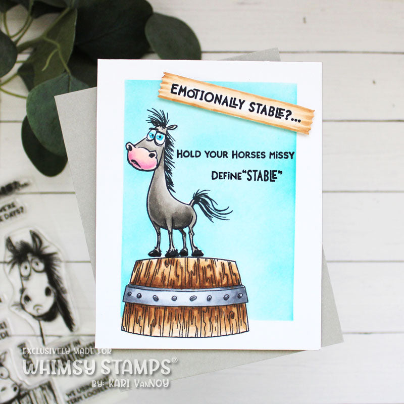 *NEW Emotionally Stable Clear Stamps - Whimsy Stamps