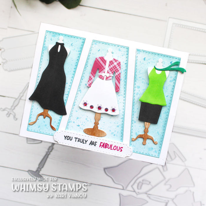 **NEW Fashion Dress Form Die Set - Whimsy Stamps