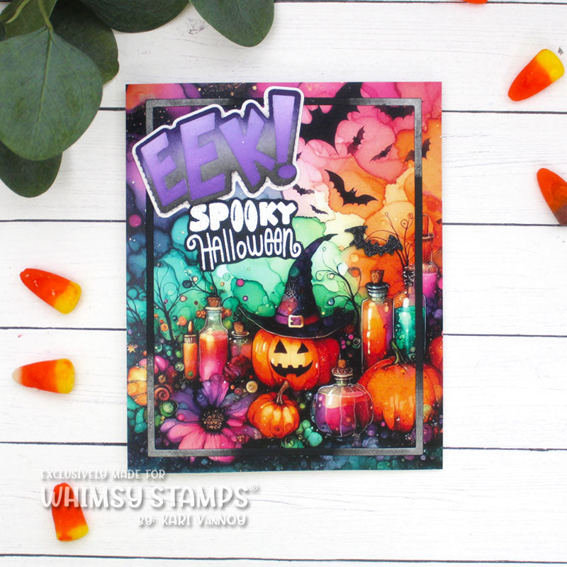 *NEW 6x6 Paper Pack - Halloween Inks - Whimsy Stamps