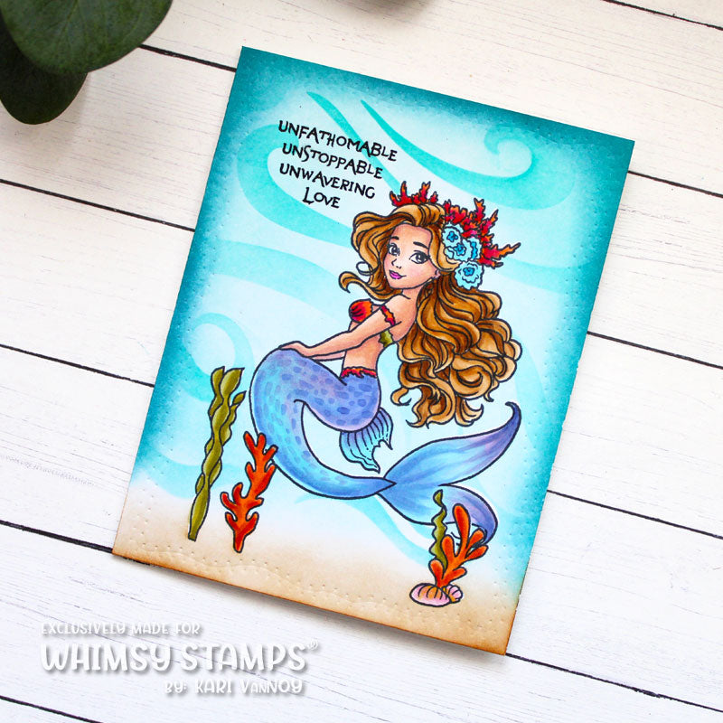 Mermaid Meditations Clear Stamps - Whimsy Stamps