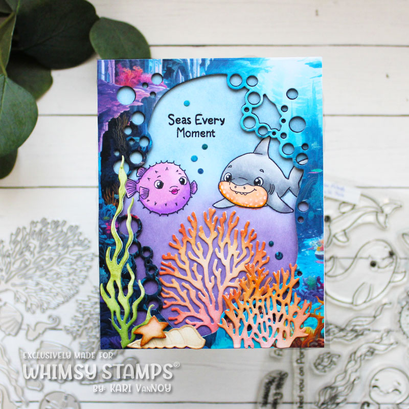 Ocean Friends Clear Stamps - Whimsy Stamps