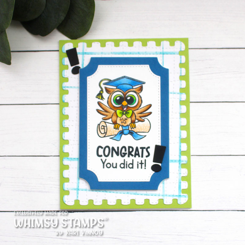 *NEW Owl Ways Reach for the Stars Clear Stamps - Whimsy Stamps