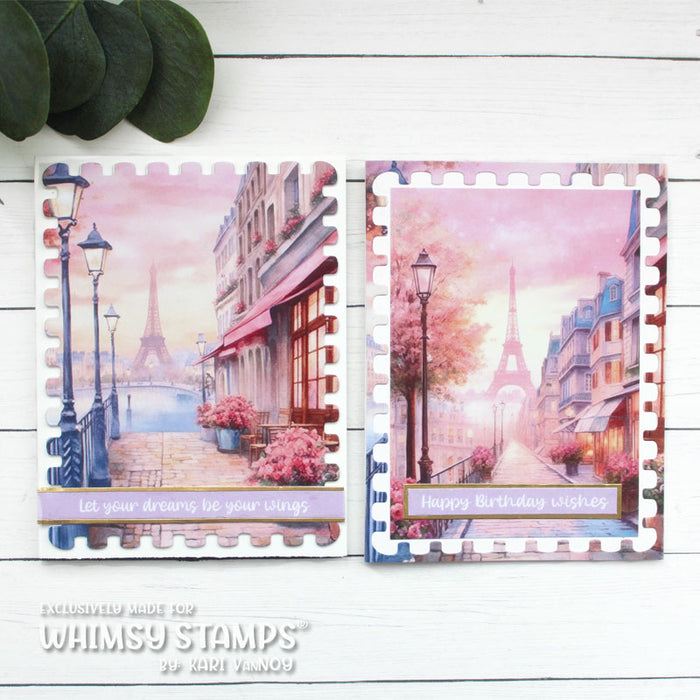 **NEW Quick Card Fronts - Fabulous Paris - Whimsy Stamps