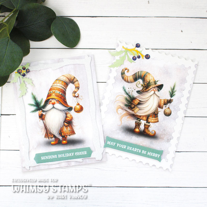 *NEW Quick Card Fronts - Woodland Santa 2 - Whimsy Stamps