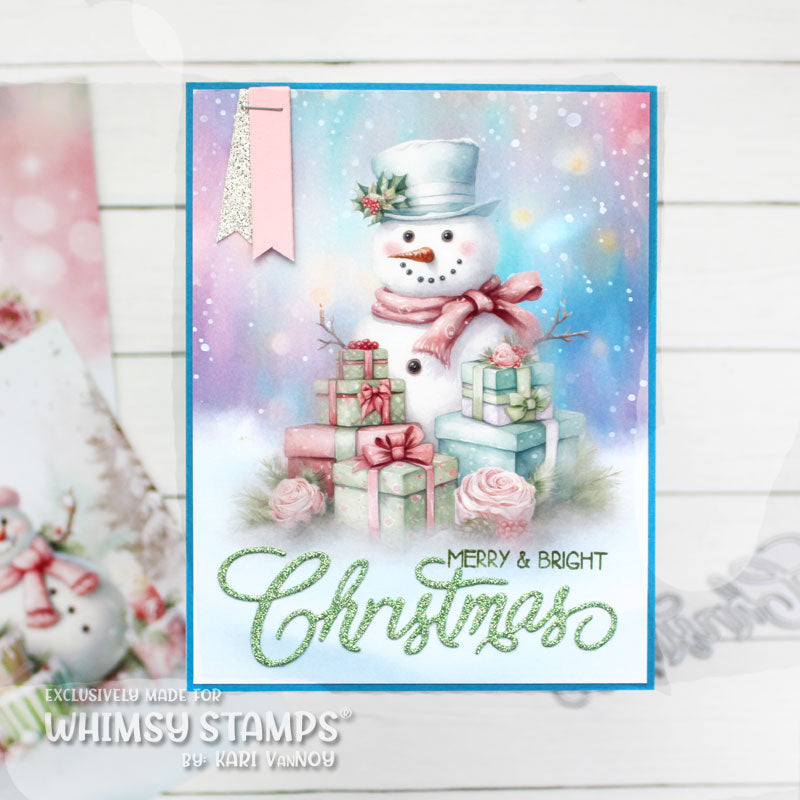 **NEW Quick Card Fronts - A2 Snowball Friends - Whimsy Stamps