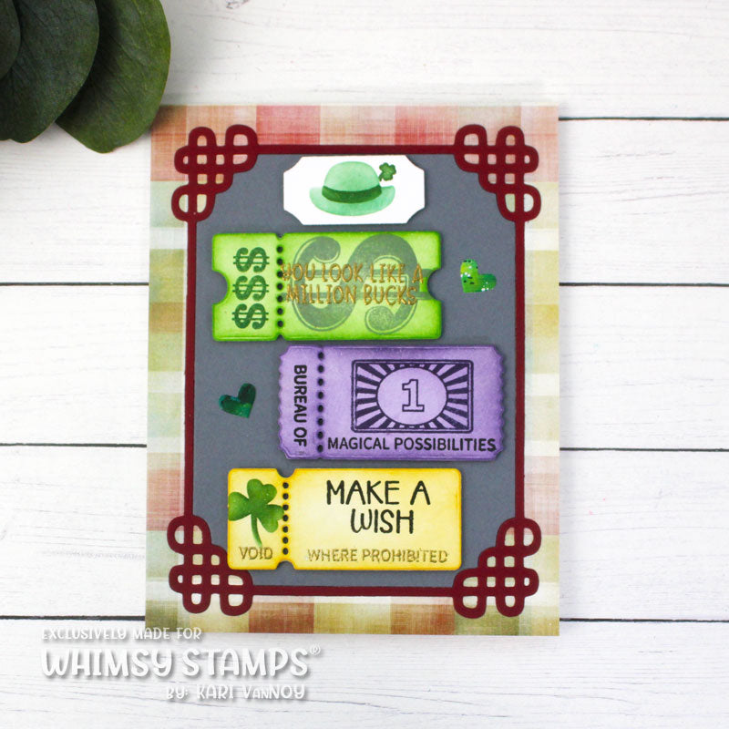 *NEW Terrific Slim Tickets Windows Die Set - Whimsy Stamps