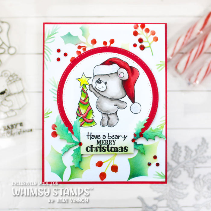 Whimsy Stamps Stempel - Teddy Bear Christmas Sweets