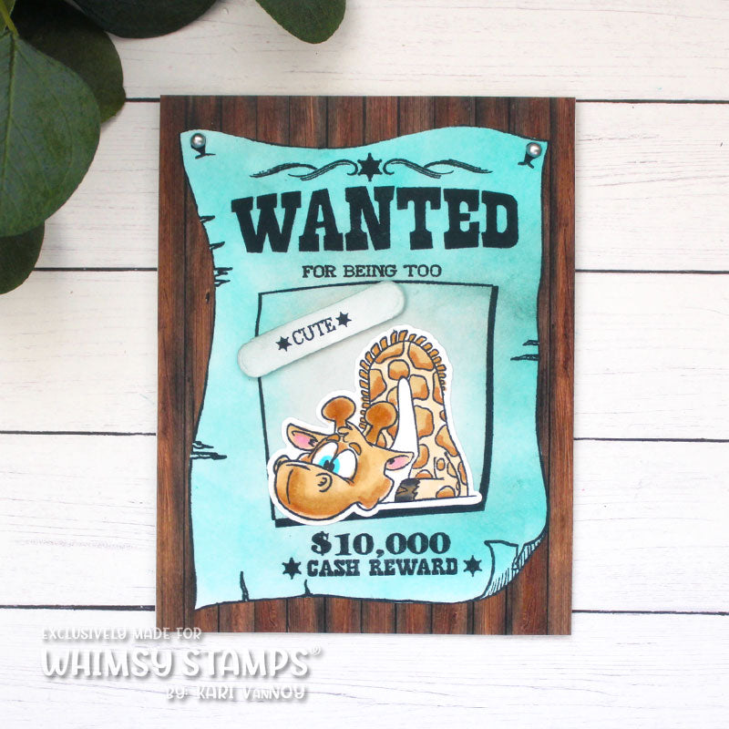 Giraffes Thinking of You Clear Stamps - Whimsy Stamps