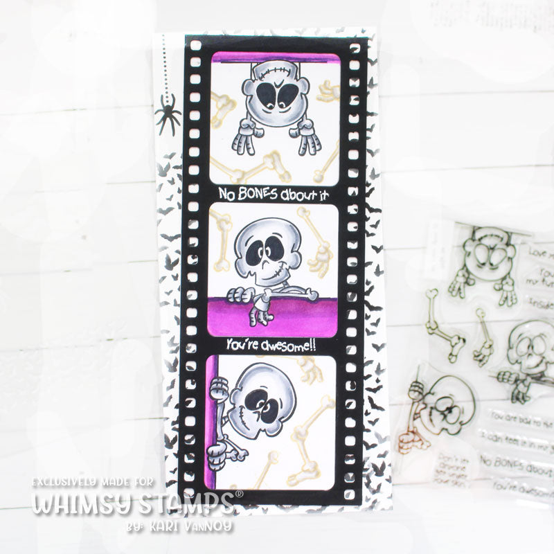 **NEW No Bones About It Clear Stamps - Whimsy Stamps