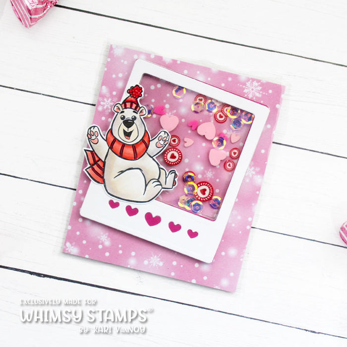 **NEW Polar Bear Birthday Clear Stamps - Whimsy Stamps