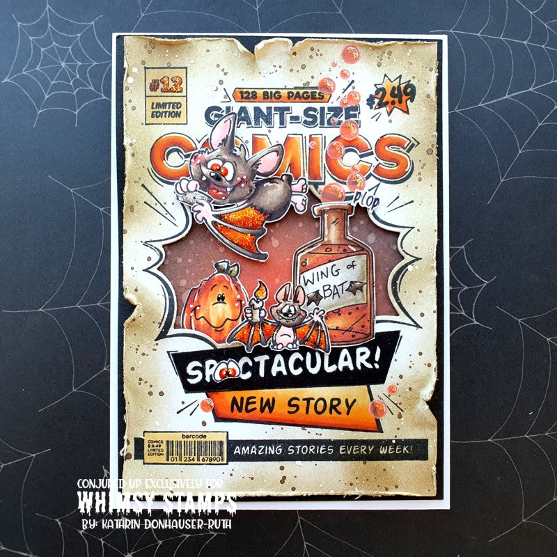 Comic Book Page Outline Die - Whimsy Stamps