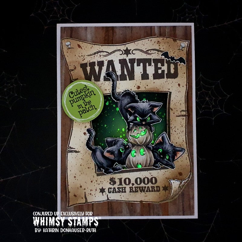 Wanted Poster Clear Stamps - Whimsy Stamps