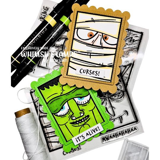 Monster Close Ups Clear Stamps - Whimsy Stamps