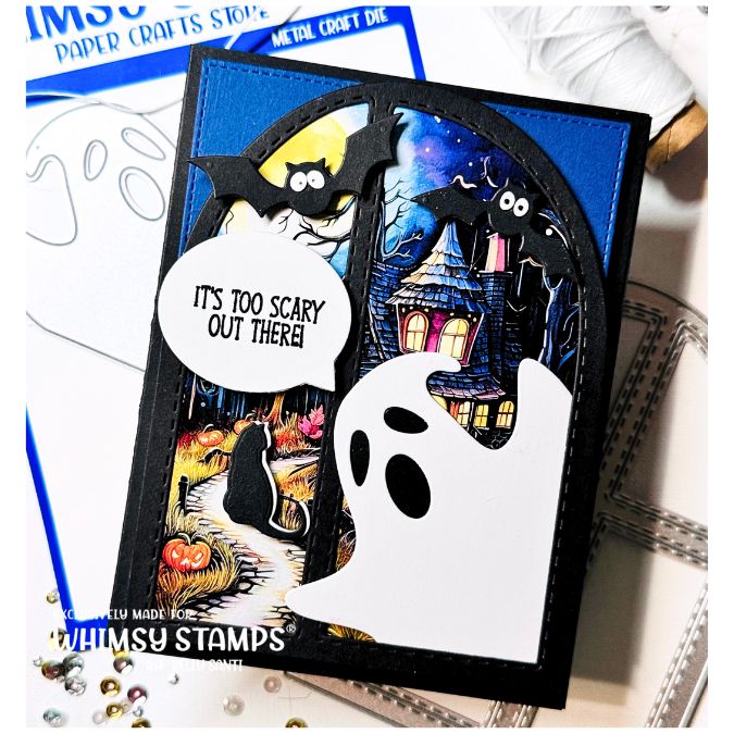 Peeking Ghosts Die Set - Whimsy Stamps