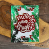 Merry and Bright Word and Shadow Die Set - Whimsy Stamps