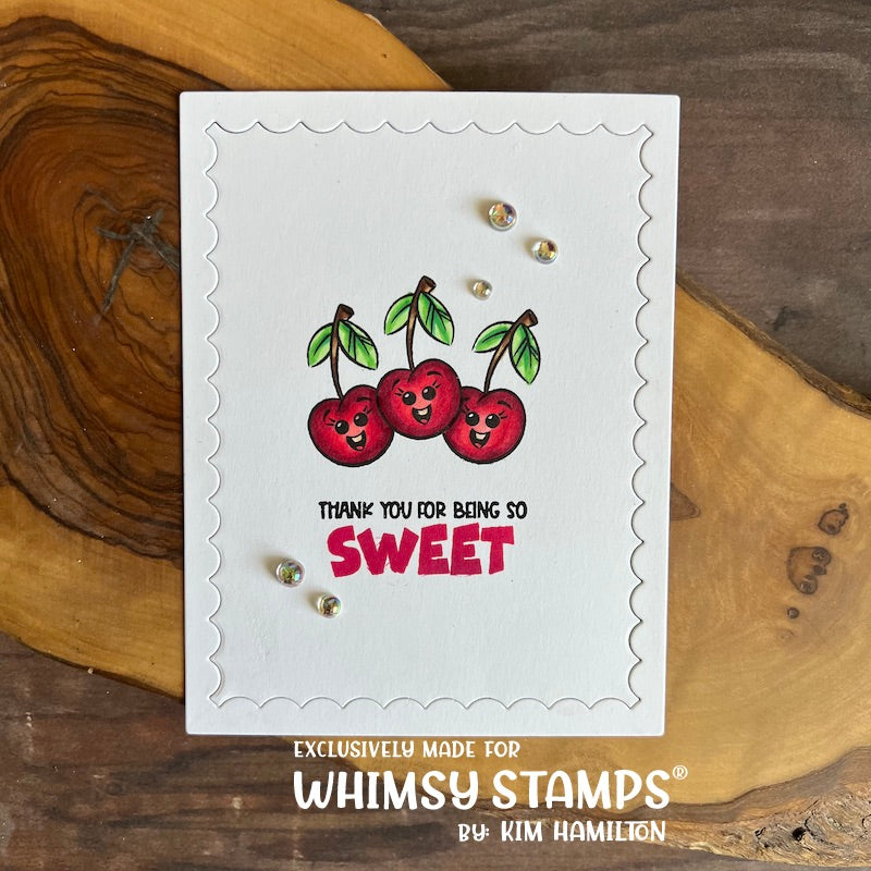 **NEW Fun Fruit Clear Stamps - Whimsy Stamps