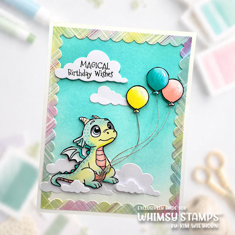 Dragon Birthdays Clear Stamps - Whimsy Stamps