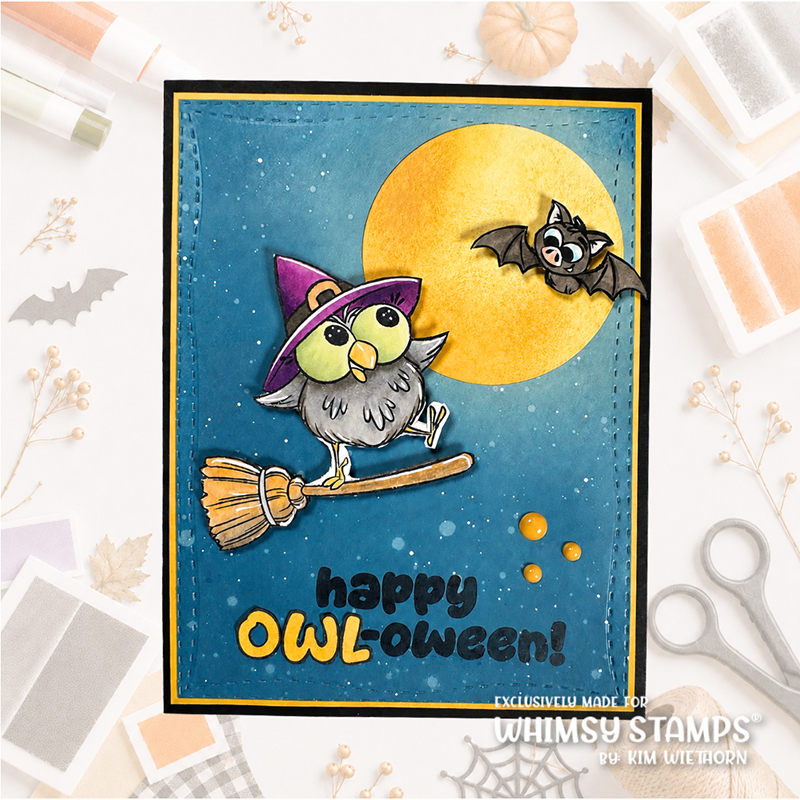 h-OWL-oween Clear Stamps