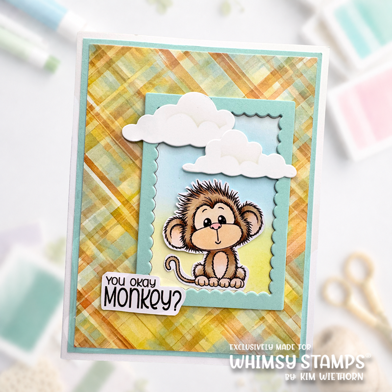 Adorable Monkeys Clear Stamps - Whimsy Stamps