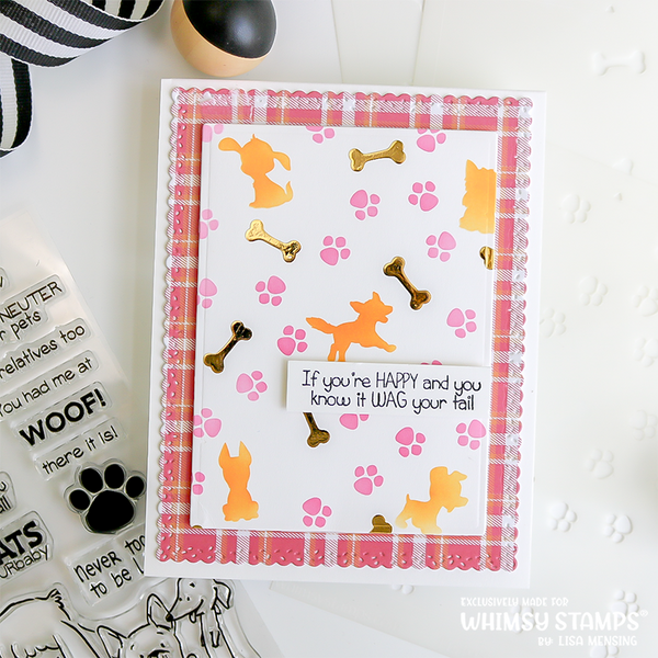*NEW Stencil Stackers Set - Furbabies - Whimsy Stamps