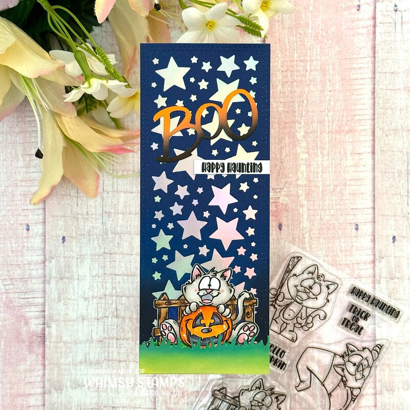 Slimline Stars Background Die - Whimsy Stamps