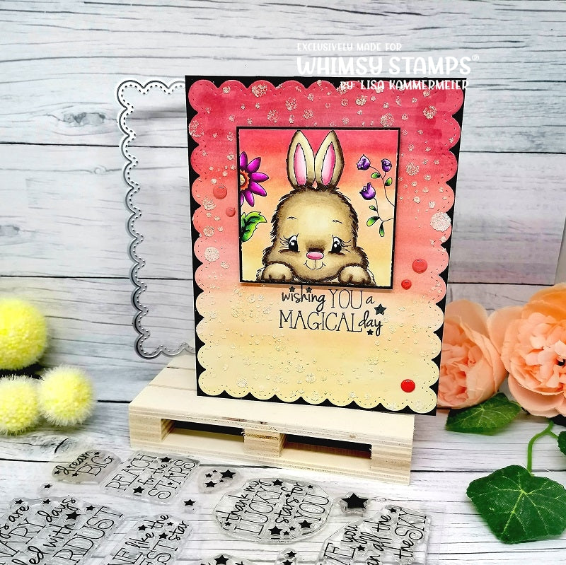 Bunny Spring Squares - Digital Stamp