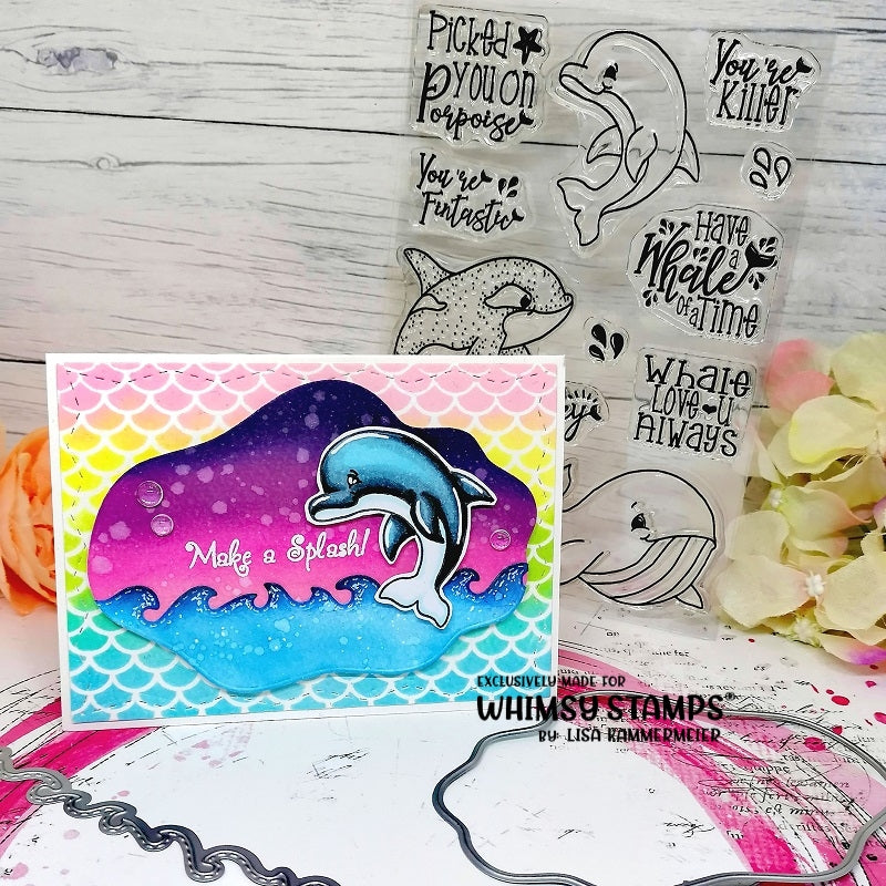 Whale of a Time Clear Stamps - Whimsy Stamps
