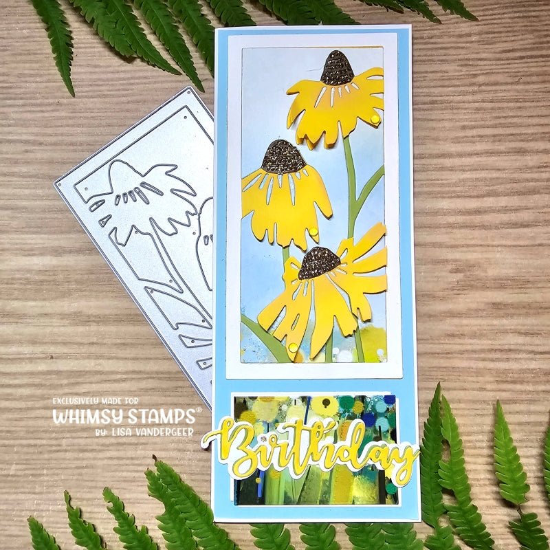 Coneflower Frame Die - Whimsy Stamps