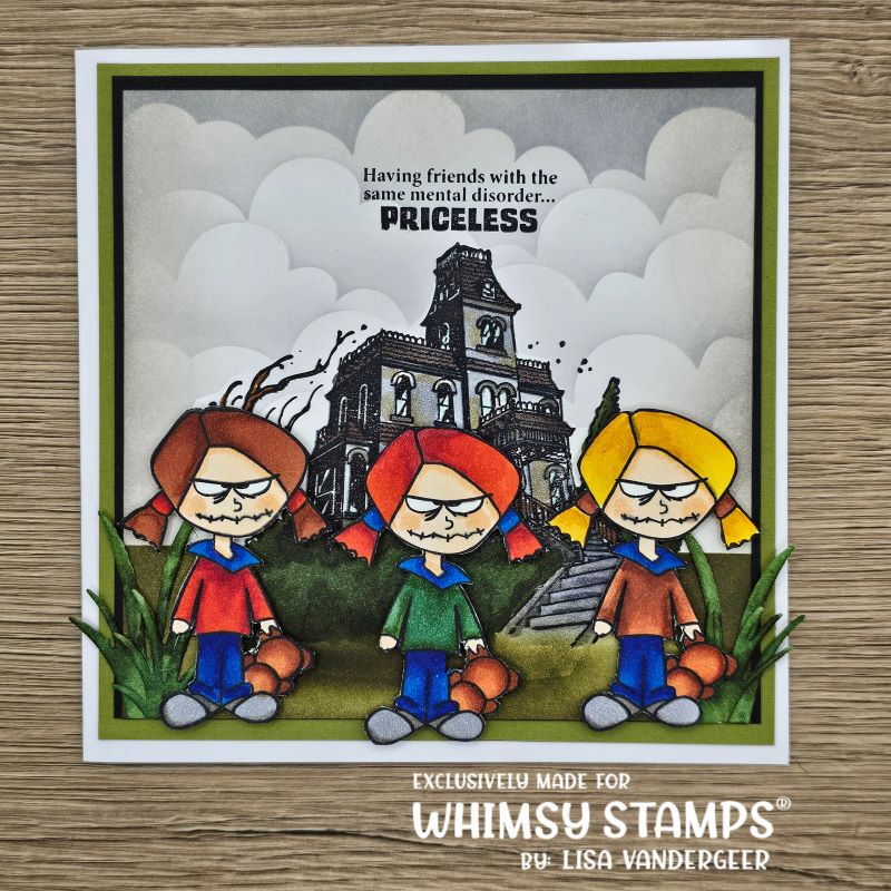 Cute But Psycho Clear Stamps - Whimsy Stamps