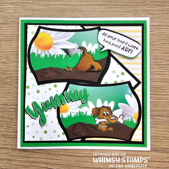 Doggie Did It Clear Stamps - Whimsy Stamps