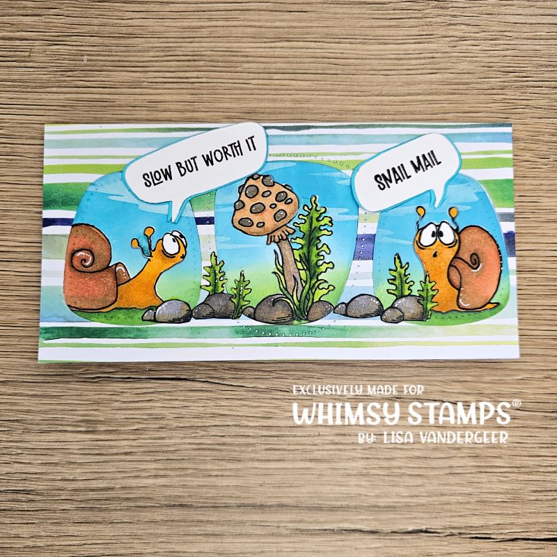 Blame It On Snail Mail Clear Stamps - Whimsy Stamps