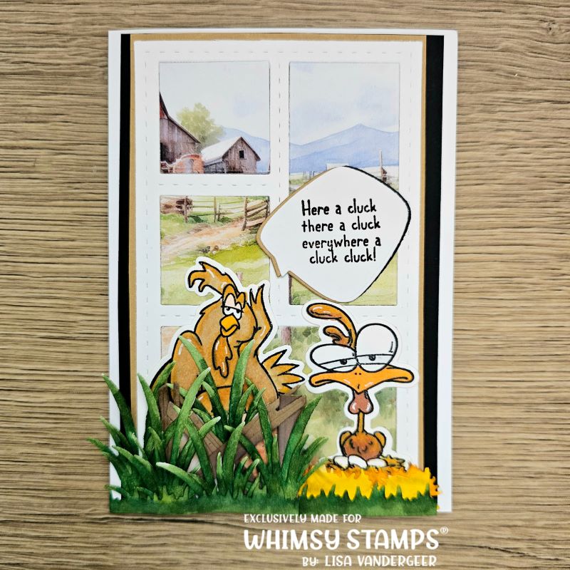 What the Cluck Clear Stamps - Whimsy Stamps