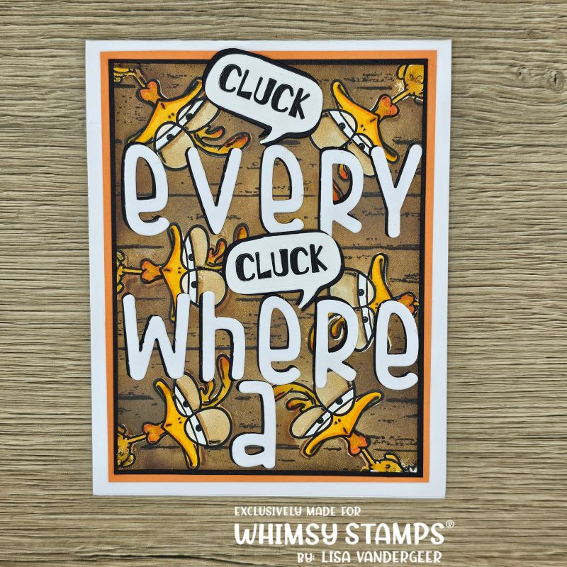 What the Cluck Clear Stamps - Whimsy Stamps