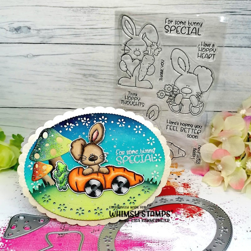 Hoppy Thoughts Clear Stamps - Whimsy Stamps