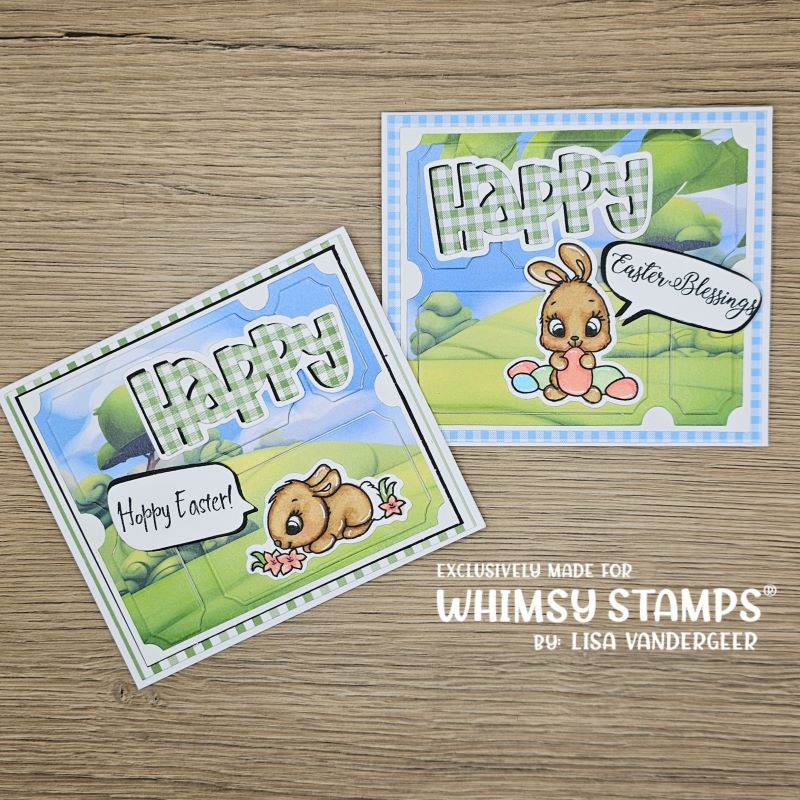 Bunnies in the Garden Clear Stamps - Whimsy Stamps