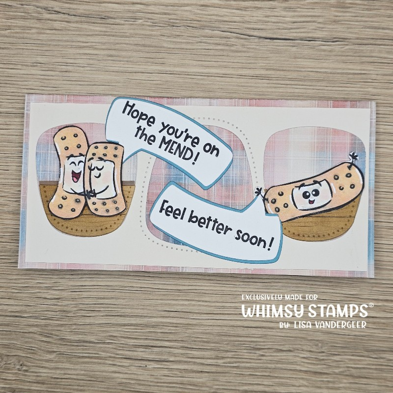 On the Mend Clear Stamps - Whimsy Stamps