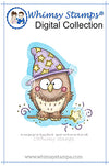 Little Wizard Owl - Digital Stamp - Whimsy Stamps