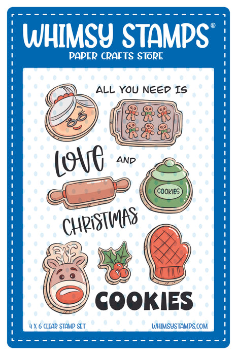 **NEW Love and Christmas Cookies Clear Stamps - Whimsy Stamps