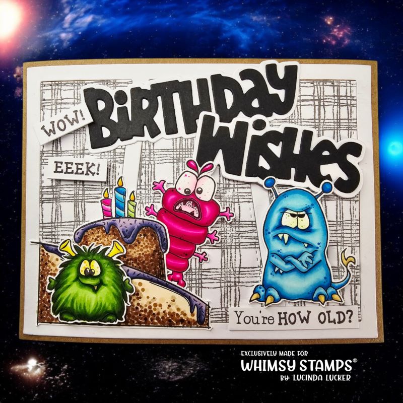 Monster Daze Clear Stamps - Whimsy Stamps