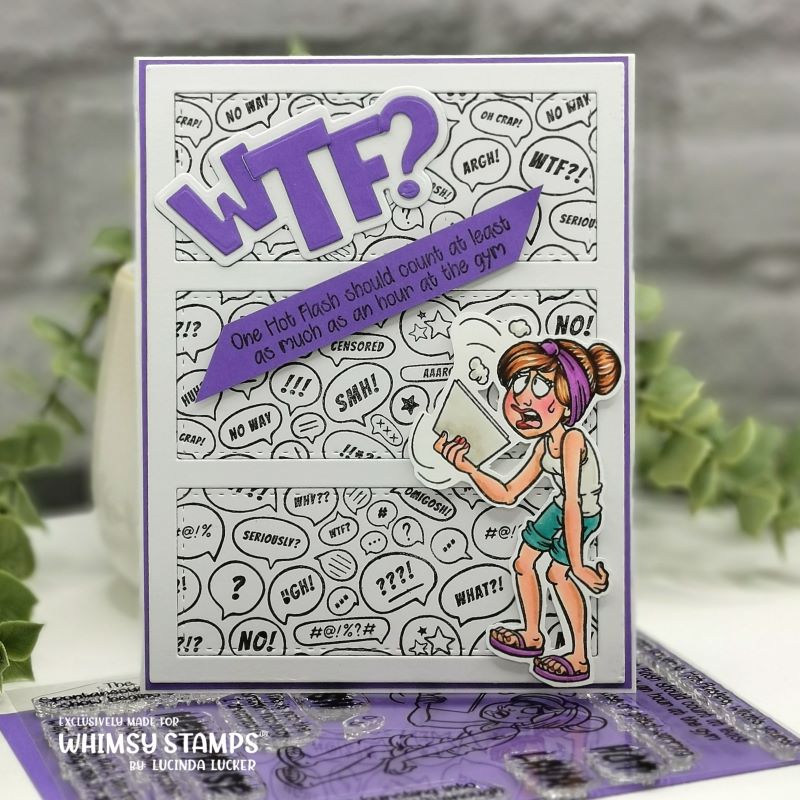 WTF?! Background Rubber Cling Stamp - Whimsy Stamps