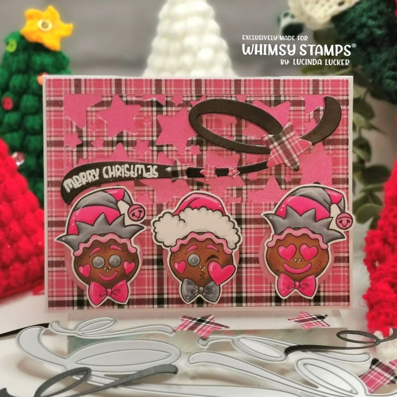 **NEW Ho Ho Ho GIngerbread Emojis Clear Stamps - Whimsy Stamps