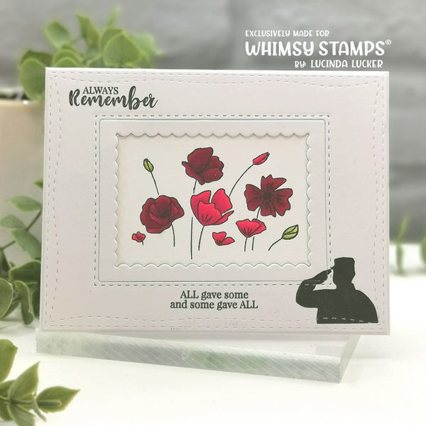 *NEW Inverted Scallops Rectangle Die Set - Whimsy Stamps