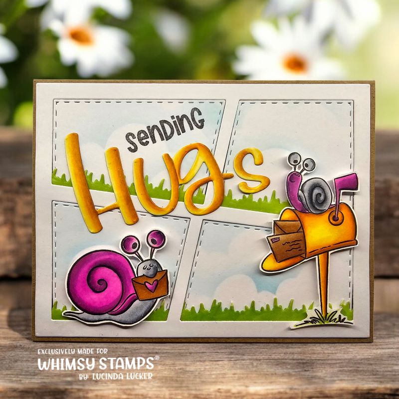 Snail Mail Clear Stamps - Whimsy Stamps