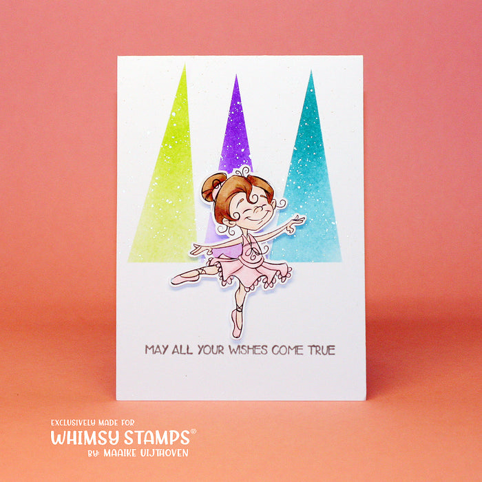 Ballerina Girl - Digital Stamp - Whimsy Stamps