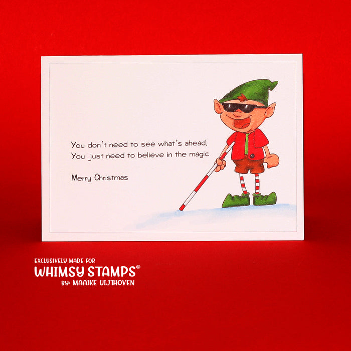 Christmas Elf Boy - Digital Stamp Set - Whimsy Stamps
