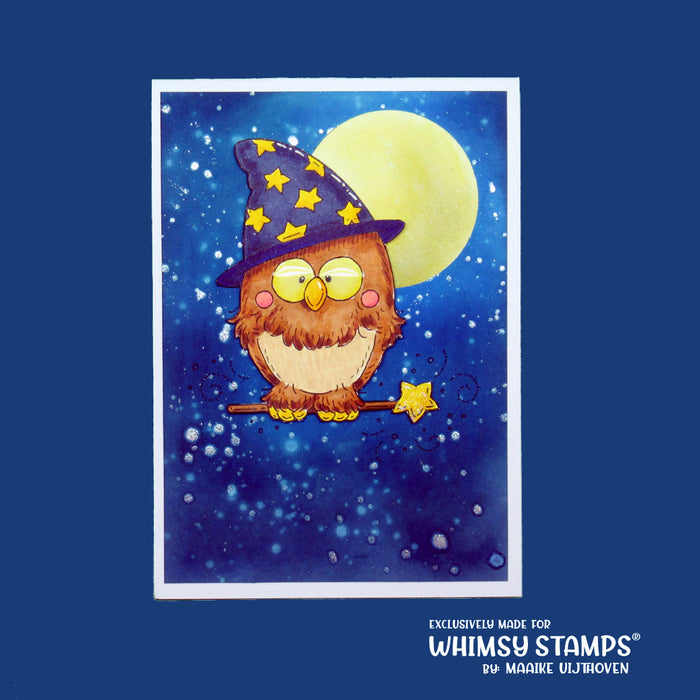 Little Wizard Owl - Digital Stamp - Whimsy Stamps