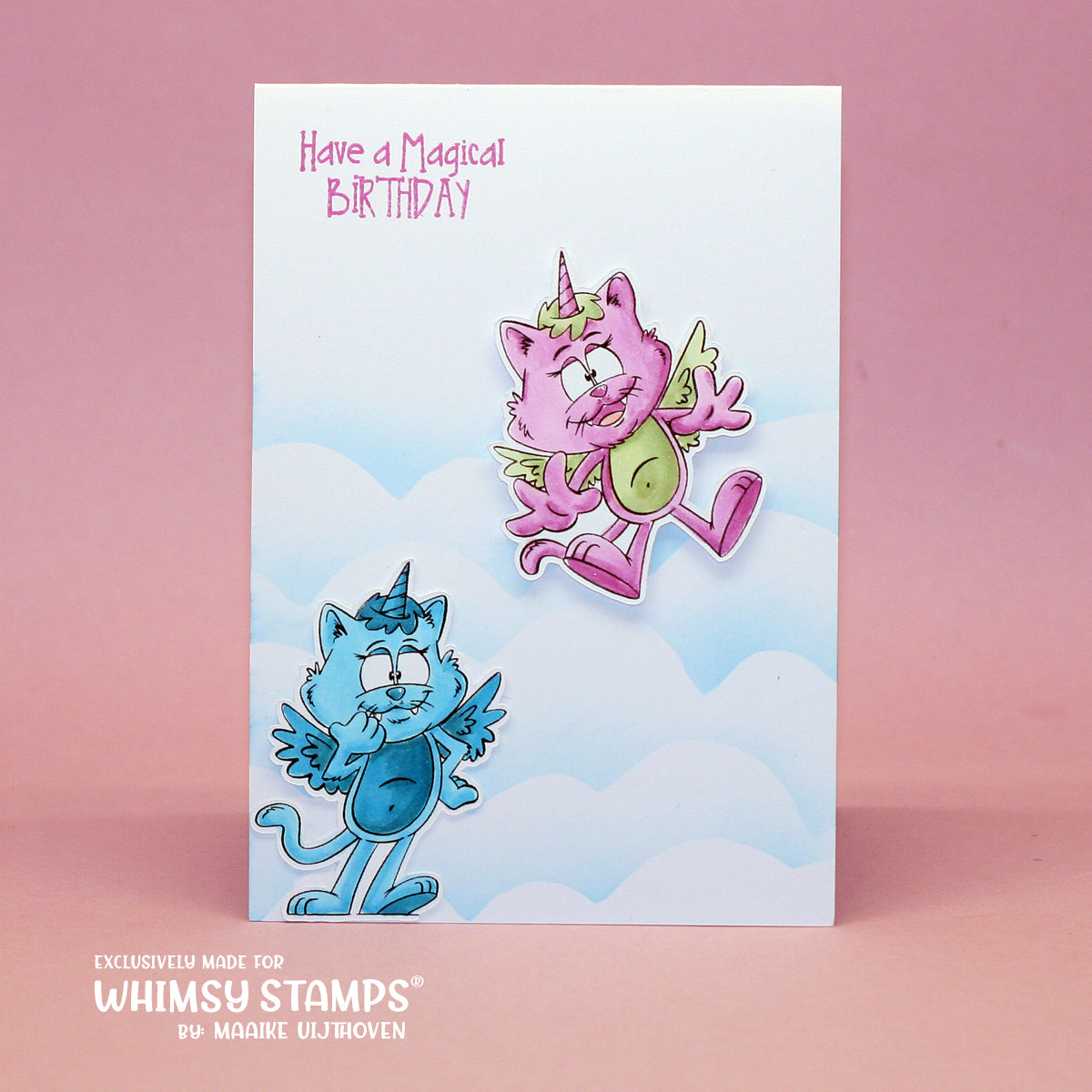 Uni-Kitties Set - Digital Stamp - Whimsy Stamps