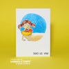 Little Swimmer Girl - Digital Stamp - Whimsy Stamps
