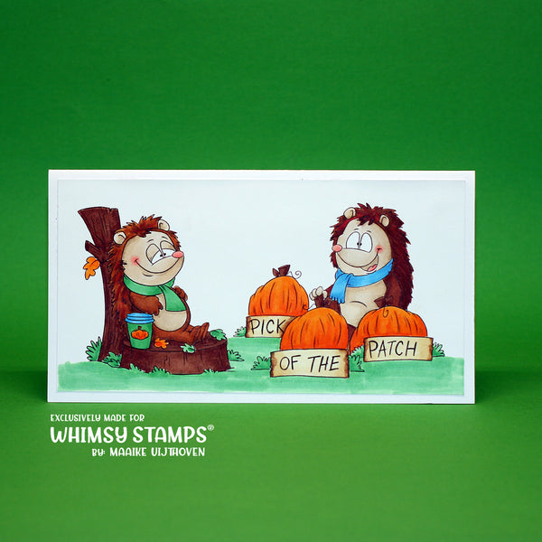 Restful Hedgehog - Digital Stamp - Whimsy Stamps