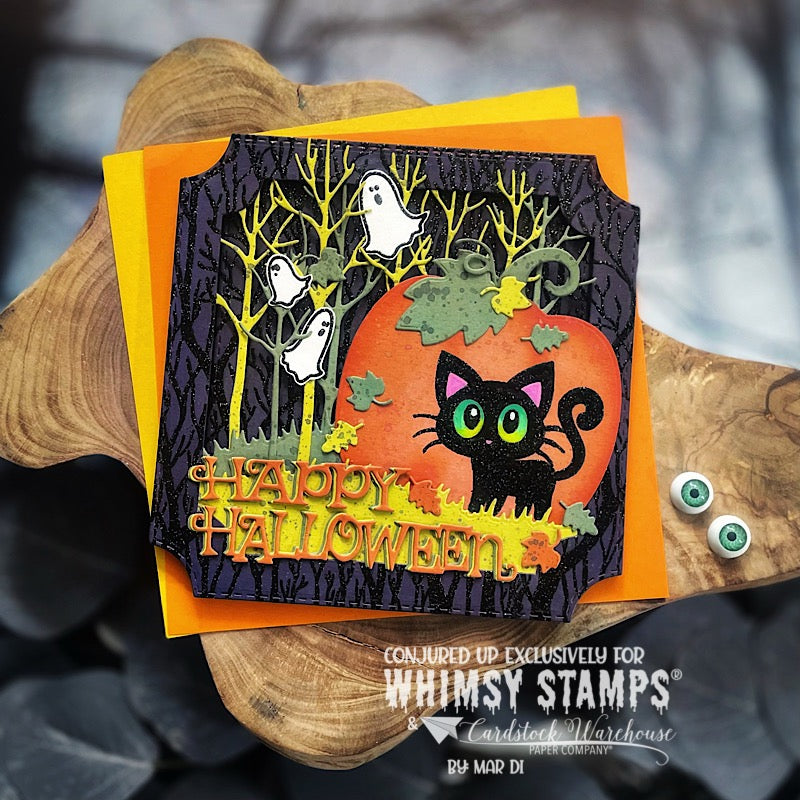Happy Halloween Word Die Set - Whimsy Stamps